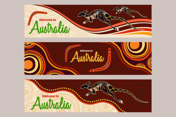 24 Australia Horizontal Banners for Web Design