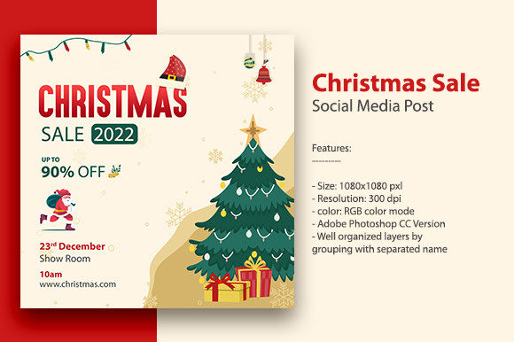 Christmas Sale Social Media Post Template: A Practical Tool for Effective Marketing