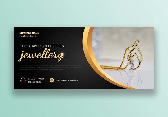 Elevate Your Brand with a Professional Jewelry Facebook Cover Template