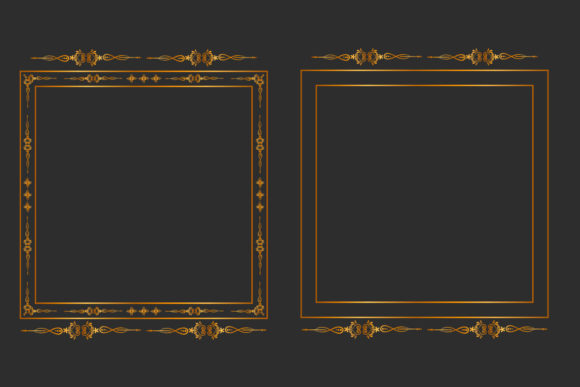 Elevating Brand Prestige: The Strategic Value of Luxury Golden Border Frame Clipart Sets