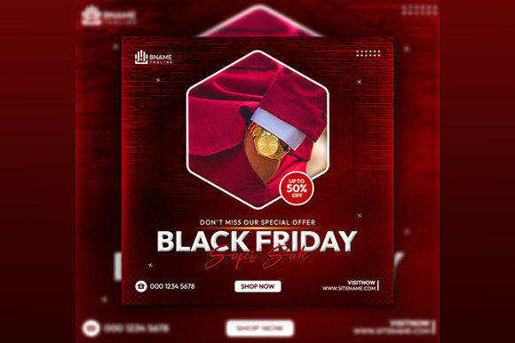 Elevating Brand Visibility with a Professional Black Friday Sale Social Media Post Strategy