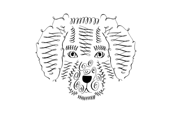 Flourish Dog Vector Image: A Versatile Design for Creative Workflows