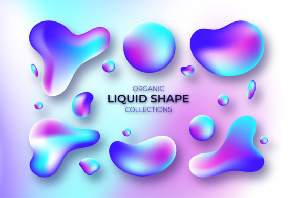 Liquid Blobs Organic Shape Collections: A Versatile Design Resource