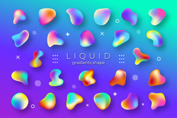 Organic Liquid Blobs Shape Collections: A Unique Resource for Designers and Artists