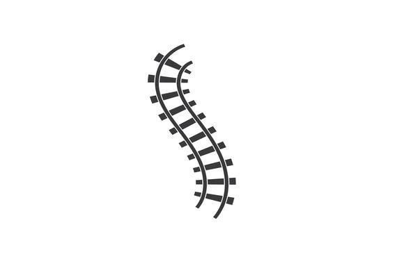 Railway Track Vector Illustration: A Design Template for Modern Creativity